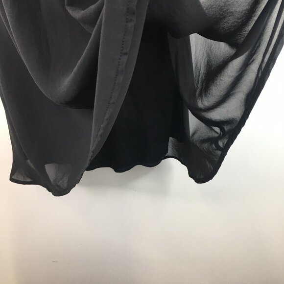 Lush Sheer Overlay Lined Sheer Black Dress Size XS - Picture 4 of 11